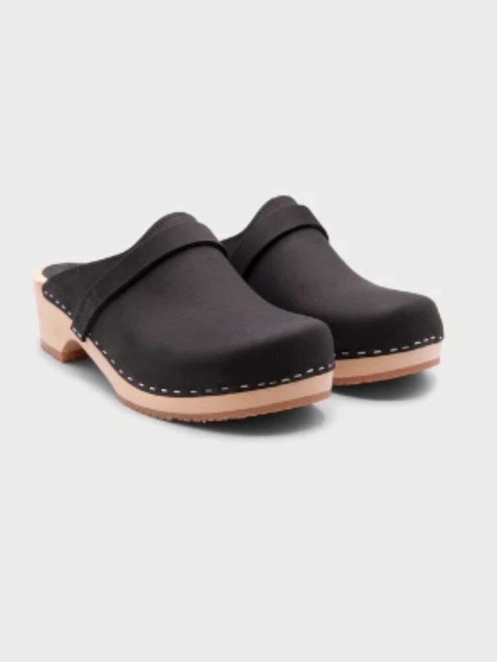 Sangren’s Classic Tokyo Clog Mules in Black w/ Wood Sole, Excellent Condition. - Picture 9 of 10